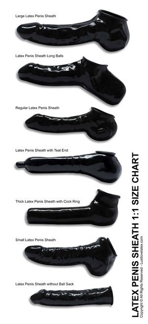 penis sheath size comparison