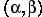 $
\left( {\alpha ,\beta } \right)$